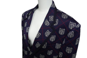 GUCCI グッチ テーラード ジャケット ブレザー 46 TIGER HEAD タイガーヘッド ネイビー レッド ホワイト 521889 美品 中古 59018 