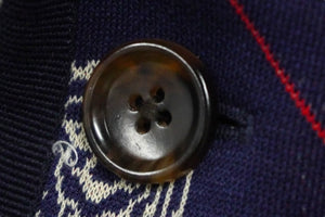 GUCCI グッチ テーラード ジャケット ブレザー 46 TIGER HEAD タイガーヘッド ネイビー レッド ホワイト 521889 美品 中古 59018 