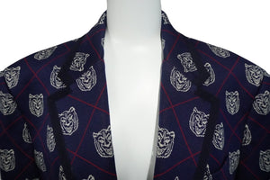 GUCCI グッチ テーラード ジャケット ブレザー 46 TIGER HEAD タイガーヘッド ネイビー レッド ホワイト 521889 美品 中古 59018 