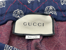画像をギャラリービューアに読み込む, GUCCI グッチ ジョガーパンツ ジャージ TIGER HEAD ネイビー レッド ホワイト コットン サイズS 美品 522948 中古 59019 