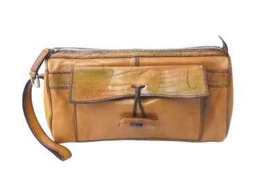 Berluti ベルルッティ クラッチバッグ スクリット カリグラフィ ベラミ ブラウン レザー 良品 中古 59024