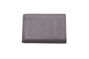YVES SAINT LAURENT イヴサンローラン 三つ折り財布 コンパクトウォレット レザー ダークブラウン ゴールド金具 美品 中古 59029 