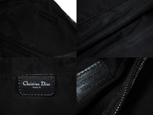 Load image into Gallery viewer, Christian Dior クリスチャンディオール ショルダーバッグ トロッター コットンキャンバス ブラック シルバー金具 良品 中古 59030