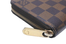 Load image into Gallery viewer, LOUIS VUITTON ルイヴィトン 長財布 ジッピーウォレット ダミエキャンバス N41661 ゴールド金具 美品 中古 59031