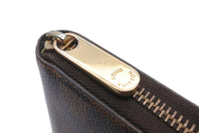 Load image into Gallery viewer, LOUIS VUITTON ルイヴィトン 長財布 ジッピーウォレット ダミエキャンバス N41661 ゴールド金具 美品 中古 59031