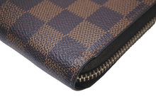 Load image into Gallery viewer, LOUIS VUITTON ルイヴィトン 長財布 ジッピーウォレット ダミエキャンバス N41661 ゴールド金具 美品 中古 59031