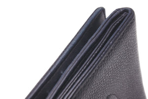 CHANEL シャネル 二つ折り財布 A13496 ココマーク キャビアスキン 6番台 2000年 ブラック ゴールド金具 良品 中古 59034