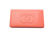 Load image into Gallery viewer, CHANEL シャネル キャビアスキン 二つ折り 長財布 ココマーク ロゴ オレンジ 17番台 小物 ウォレット 良品 中古 59035