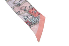 Load image into Gallery viewer, LOUIS VUITTON ルイヴィトン バンドーBBスカーフ レッツゴー M76441 モノグラム シルク ピンク ブルー 良品 中古 59040