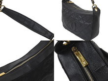 Load image into Gallery viewer, CHANEL シャネル ショルダーバッグ 三日月型 ココマーク 7番台 キャビアスキン ブラック ゴールド金具 美品 中古 59041