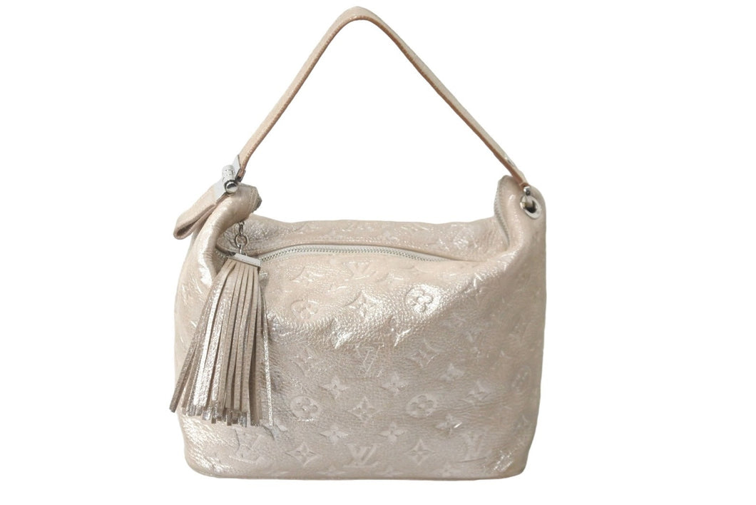 LOUIS VUITTON ルイヴィトン モノグラム シマー ハロ ハンドバッグ ペッシュ 2008年 M95820 ロゴ 鞄 フリンジ 美品 中古 59043
