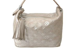 LOUIS VUITTON ルイヴィトン モノグラム シマー ハロ ハンドバッグ ペッシュ 2008年 M95820 ロゴ 鞄 フリンジ 美品 中古 59043