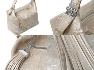LOUIS VUITTON ルイヴィトン モノグラム シマー ハロ ハンドバッグ ペッシュ 2008年 M95820 ロゴ 鞄 フリンジ 美品 中古 59043
