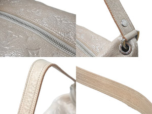 LOUIS VUITTON ルイヴィトン モノグラム シマー ハロ ハンドバッグ ペッシュ 2008年 M95820 ロゴ 鞄 フリンジ 美品 中古 59043