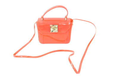FURLA CANDY ショルダーバッグ ミニバッグ 2WAY キャンディ ラバー レッド ゴールド 美品 中古 59047