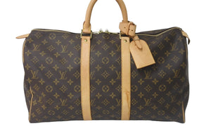 LOUIS VUITTON ルイヴィトン ボストンバッグ キーポル45 モノグラムキャンバス M41428 ゴールド金具 美品 中古 59062