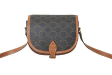 Load image into Gallery viewer, 極美品 CELINE セリーヌ ショルダーバッグ ミディアム フォルコ バッグ トリオンフ キャンバス 191502BZJ.04LU 中古 59074