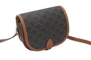 極美品 CELINE セリーヌ ショルダーバッグ ミディアム フォルコ バッグ トリオンフ キャンバス 191502BZJ.04LU 中古 59074