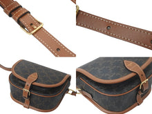 Load image into Gallery viewer, 極美品 CELINE セリーヌ ショルダーバッグ ミディアム フォルコ バッグ トリオンフ キャンバス 191502BZJ.04LU 中古 59074