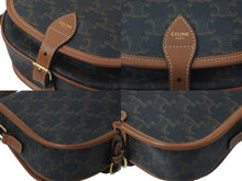 Load image into Gallery viewer, 極美品 CELINE セリーヌ ショルダーバッグ ミディアム フォルコ バッグ トリオンフ キャンバス 191502BZJ.04LU 中古 59074