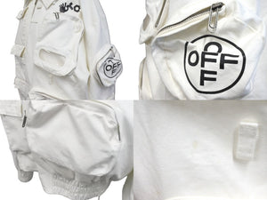 OFF-WHITE オフホワイト ジャケット ボンバージャケット ティーンエイジエンジニアリング OMEA202T22FAB001 マルチポケット 美品 中古 59077 