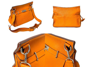 HERMES エルメス ショルダーバッグ ジプシエール34 □O金具 トリヨンクレマンス フー シルバー金具 良品 中古 59081