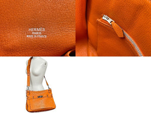 HERMES エルメス ショルダーバッグ ジプシエール34 □O金具 トリヨンクレマンス フー シルバー金具 良品 中古 59081