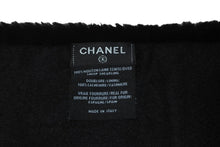 Load image into Gallery viewer, 新品未使用 CHANEL シャネル マフラー AA7074 シアリング カシミヤ ムートン ファー ブラック ダークグレー ホワイト 59082