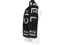 Load image into Gallery viewer, 新品未使用 CHANEL シャネル マフラー AA7074 シアリング カシミヤ ムートン ファー ブラック ダークグレー ホワイト 59082