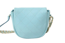 Load image into Gallery viewer, CHANEL シャネル マトラッセ ショルダーバッグ ラムスキン ライトブルー ココマーク 26番台 ゴールド金具 美品 中古 59086