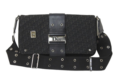 Christian Dior クリスチャンディオール ショルダーバッグ ストリートシック BM-0092 トロッター柄 シルバー金具 美品 中古 59100