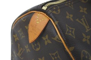 LOUIS VUITTON ルイヴィトン ボストンバッグ M41107 スピーディ35 モノグラムキャンバス ブラウン 美品 中古 59101