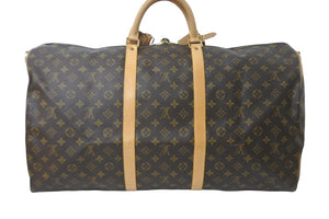 LOUIS VUITTON ルイヴィトン キーポルバンドリエール60 モノグラムキャンバス ボストンバッグ M41412 ゴールド金具 美品 中古 59102