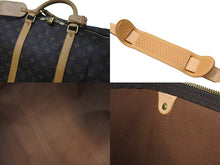 画像をギャラリービューアに読み込む, LOUIS VUITTON ルイヴィトン キーポルバンドリエール60 モノグラムキャンバス ボストンバッグ M41412 ゴールド金具 美品 中古 59102