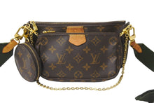 Load image into Gallery viewer, LOUIS VUITTON ルイヴィトン ショルダーバッグ M44813 ミュルティ ポシェット アクセソワール マロン カーキ 良品 中古 59104