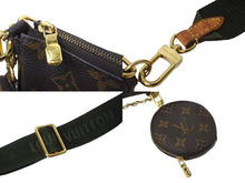 Load image into Gallery viewer, LOUIS VUITTON ルイヴィトン ショルダーバッグ M44813 ミュルティ ポシェット アクセソワール マロン カーキ 良品 中古 59104