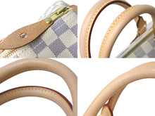 Load image into Gallery viewer, 新品同様 LOUIS VUITTON ルイヴィトン スピーディ30 ダミエ アズール N41533 ホワイト ベージュ 中古 59105