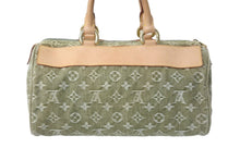 画像をギャラリービューアに読み込む, LOUIS VUITTON ルイヴィトン ボストンバッグ ミニボストン ネオスピーディ M95215 カーキ ゴールド金具 美品 中古 59106