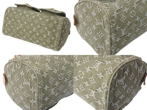 LOUIS VUITTON ルイヴィトン ボストンバッグ ミニボストン ネオスピーディ M95215 カーキ ゴールド金具 美品 中古 59106