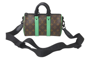 新品同様 LOUIS VUITTON ルイ・ヴィトン ショルダーバッグ キーポルバンドリエール 25 モノグラム・マカサー M46249 中古 59107