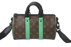 新品同様 LOUIS VUITTON ルイ・ヴィトン ショルダーバッグ キーポルバンドリエール 25 モノグラム・マカサー M46249 中古 59107