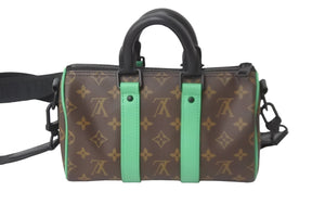 新品同様 LOUIS VUITTON ルイ・ヴィトン ショルダーバッグ キーポルバンドリエール 25 モノグラム・マカサー M46249 中古 59107