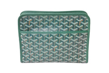 Load image into Gallery viewer, 極美品 GOYARD ゴヤール クラッチバッグ ジュバンス MM ポーチ グリーン ゴヤールディンキャンバス シルバー金具 中古 59122