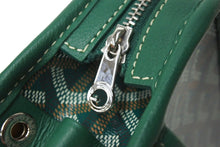 Load image into Gallery viewer, 極美品 GOYARD ゴヤール クラッチバッグ ジュバンス MM ポーチ グリーン ゴヤールディンキャンバス シルバー金具 中古 59122