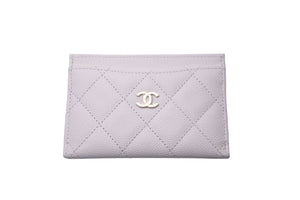 新品未使用 CHANEL シャネル カードケース ココマーク 28番台 ホワイト グレインドカーフスキン AP0213 シルバー金具 中古 59128