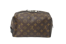 Load image into Gallery viewer, LOUIS VUITTON ルイヴィトン ポーチ M40378 トゥルーストワレ モノグラムマカサー ブラウン シルバー金具 美品 中古 59132