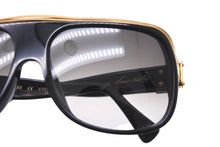 Load image into Gallery viewer, 初期 極美品 LOUIS VUITTON ルイヴィトン ミリオネア 初期 サングラス 61□15 Z0098e ブラック ゴールド 中古 59134