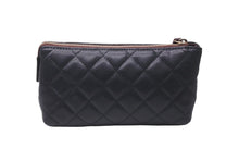 Load image into Gallery viewer, CHANEL シャネル ポーチ コスメポーチ 化粧ポーチ マトラッセ キャビアスキン 21番台 A69259 ゴールド金具 美品 中古 59138