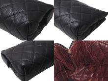 Load image into Gallery viewer, CHANEL シャネル ポーチ コスメポーチ 化粧ポーチ マトラッセ キャビアスキン 21番台 A69259 ゴールド金具 美品 中古 59138