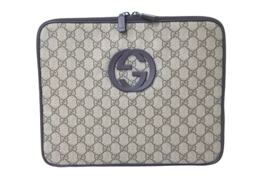 GUCCI グッチ クラッチバッグ PCケース タブレットケース GGスプリーム GG柄 総柄 493075 ブラウン 美品 中古 59139